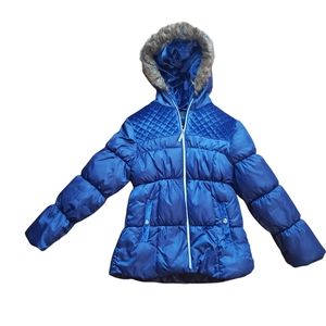 Girls Navy Winter Jacket - Size 10/12